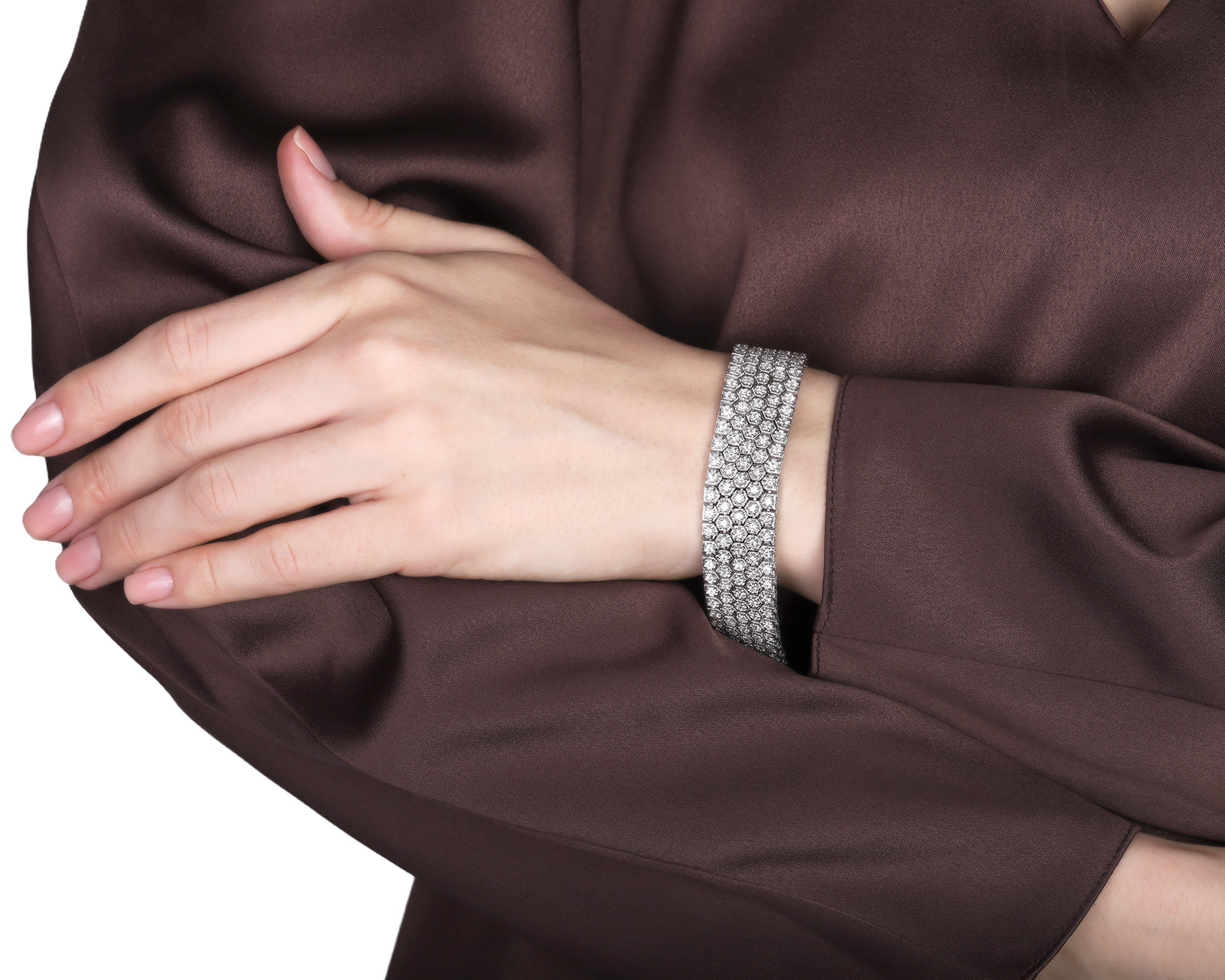 Золотой браслет с бриллиантами 5.75ct