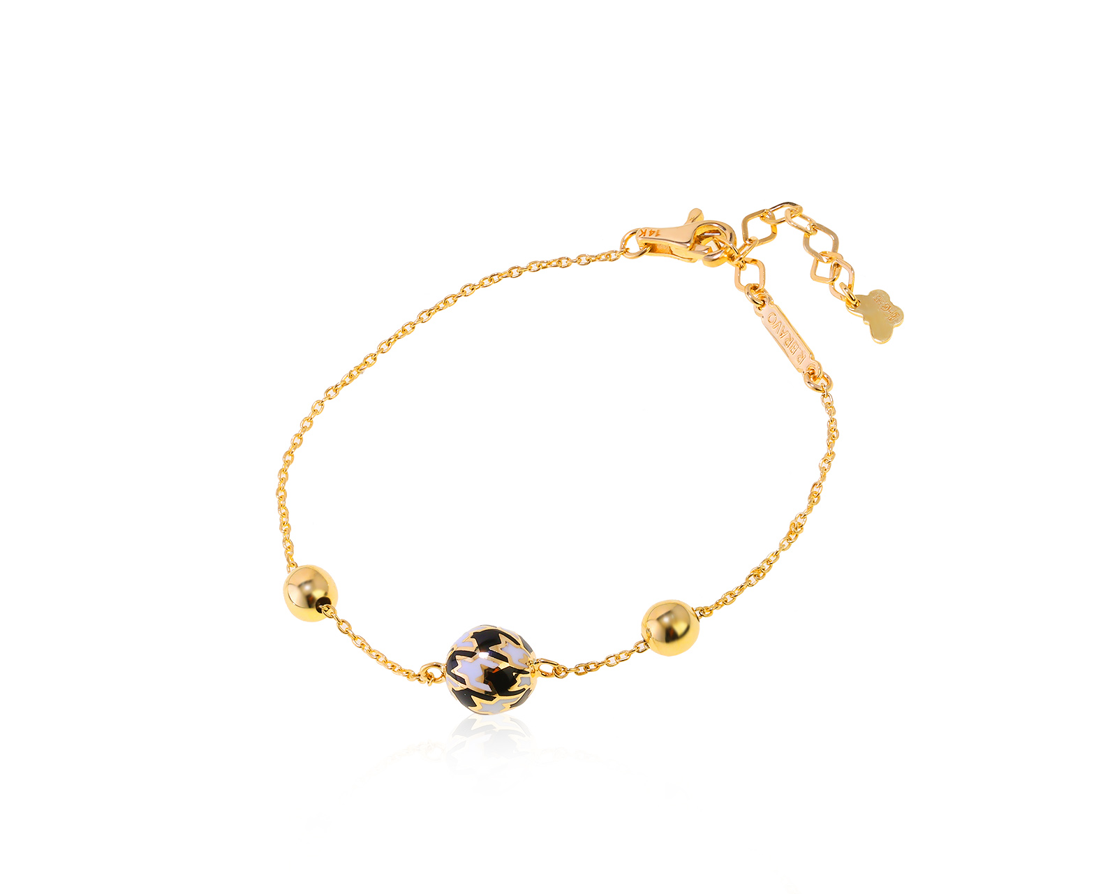 Оригинальный золотой браслет Roberto Bravo Pied De Poule