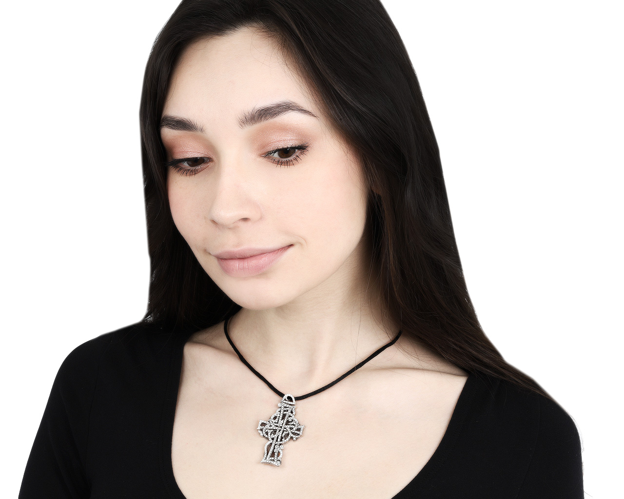 Безупречный золотой кулон с бриллиантами 2.20ct