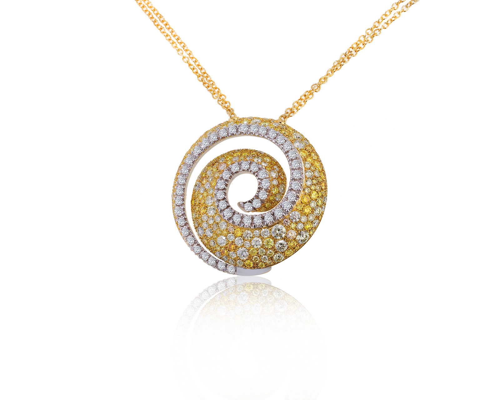 Великолепное золотое колье с бриллиантами 5.93ct 260522/1