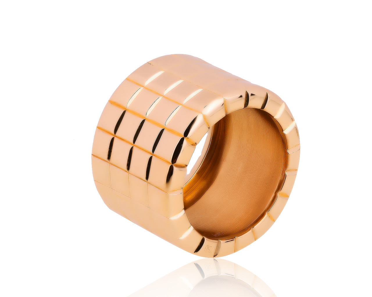 Оригинальное золотое кольцо Chopard Ice Cube 230820/7