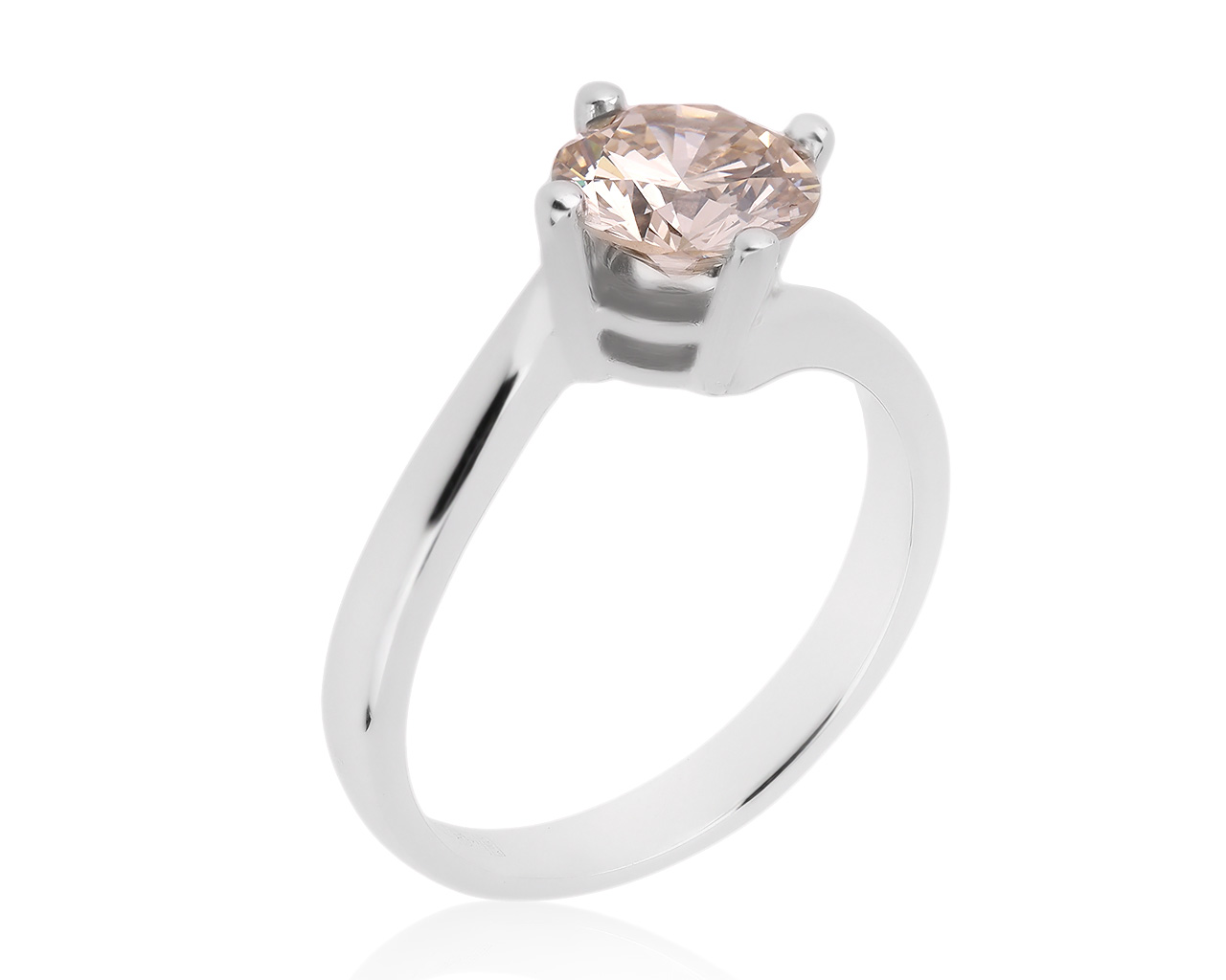 Престижное золотое кольцо с бриллиантом 1.34ct 040820/1