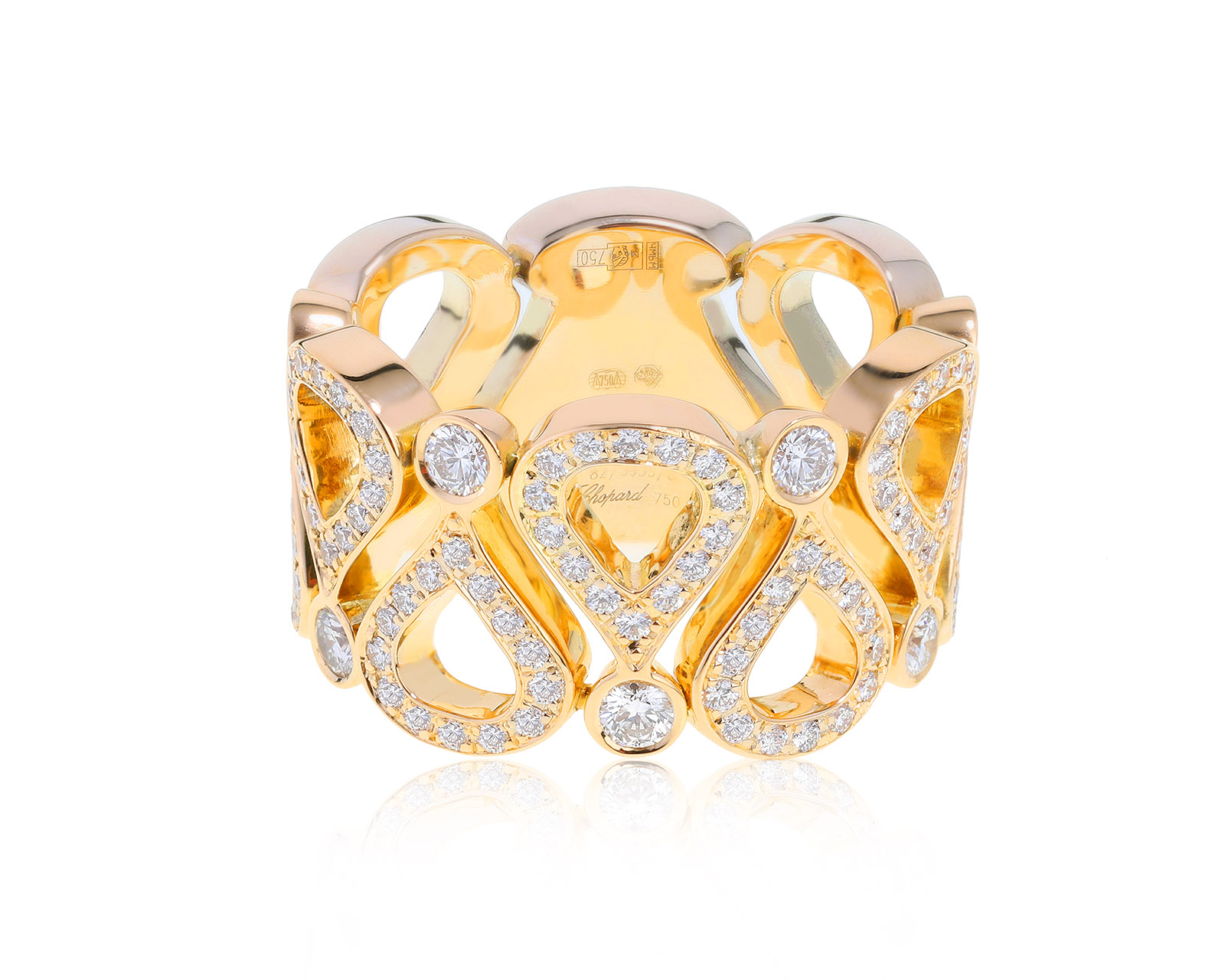 Оригинальное золотое кольцо Chopard Pushkin 141221/10