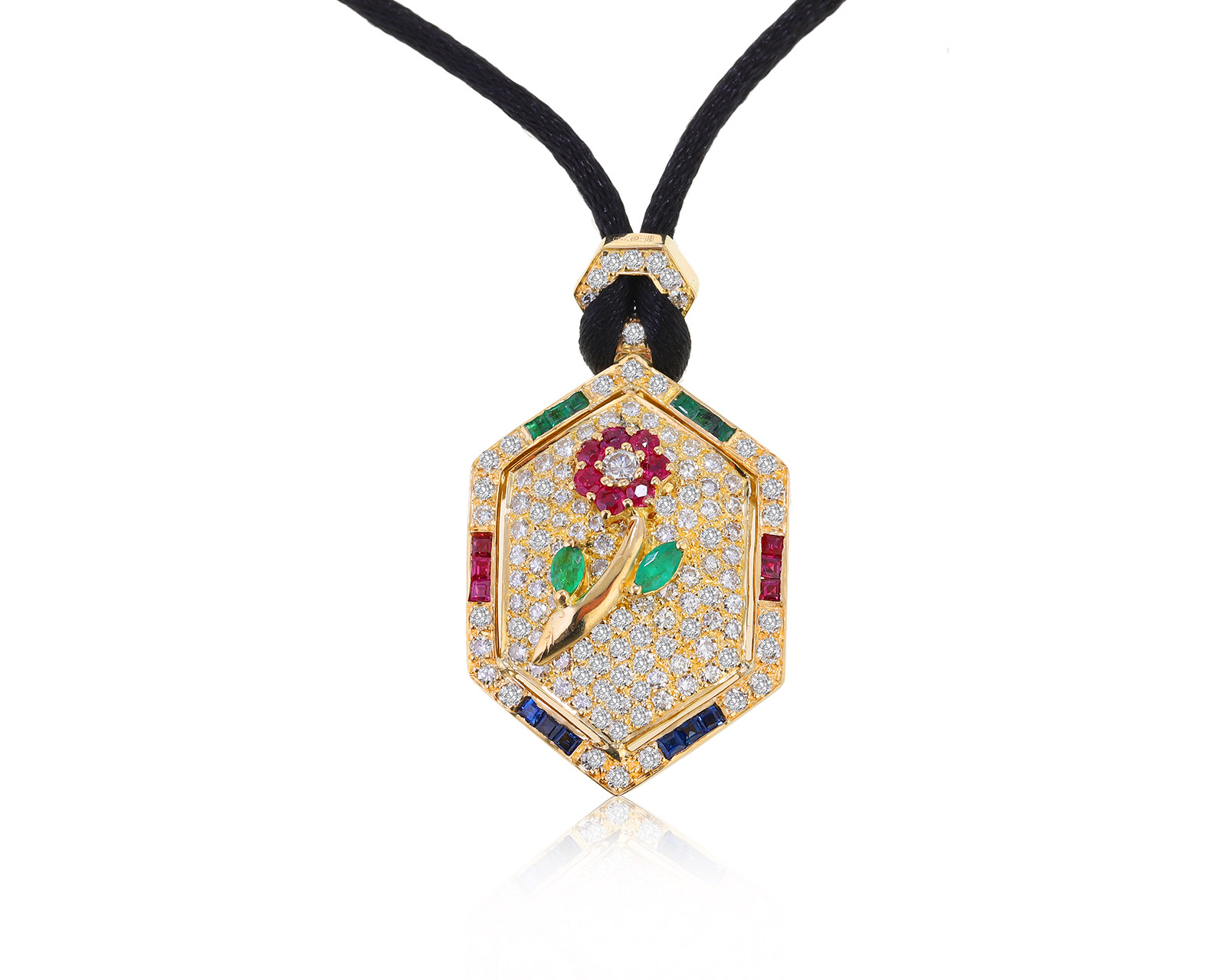 Прекрасный золотой кулон с бриллиантами 1.52ct 281020/1 Прекрасный золотой кулон с бриллиантами 1.52ct 281020/1