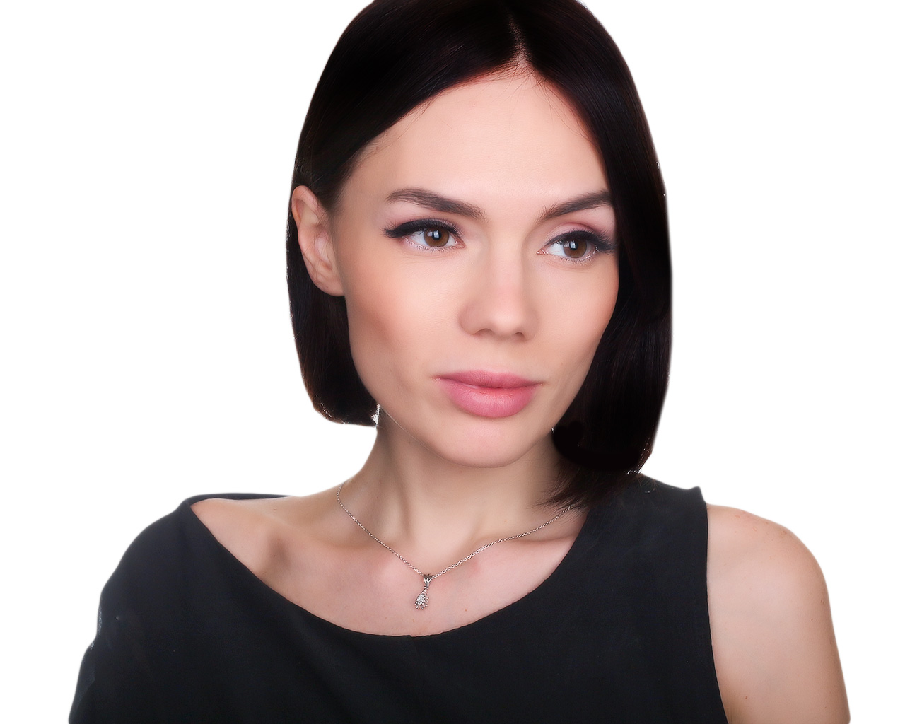 Стильный золотой кулон с бриллиантом 0.30ct