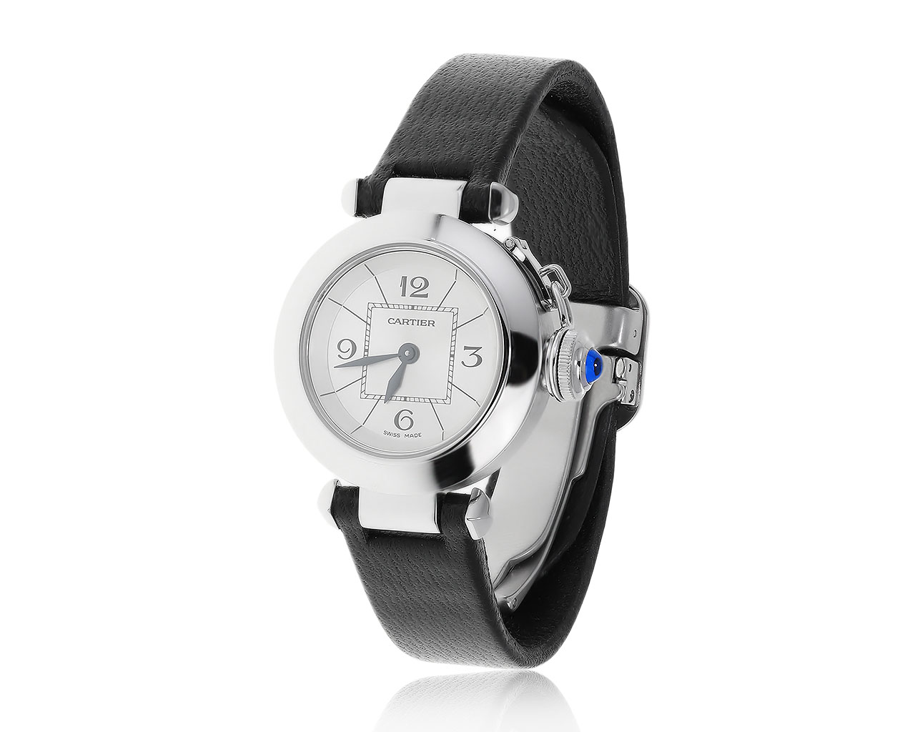 Оригинальные стальные часы Cartier Pasha 300920/16