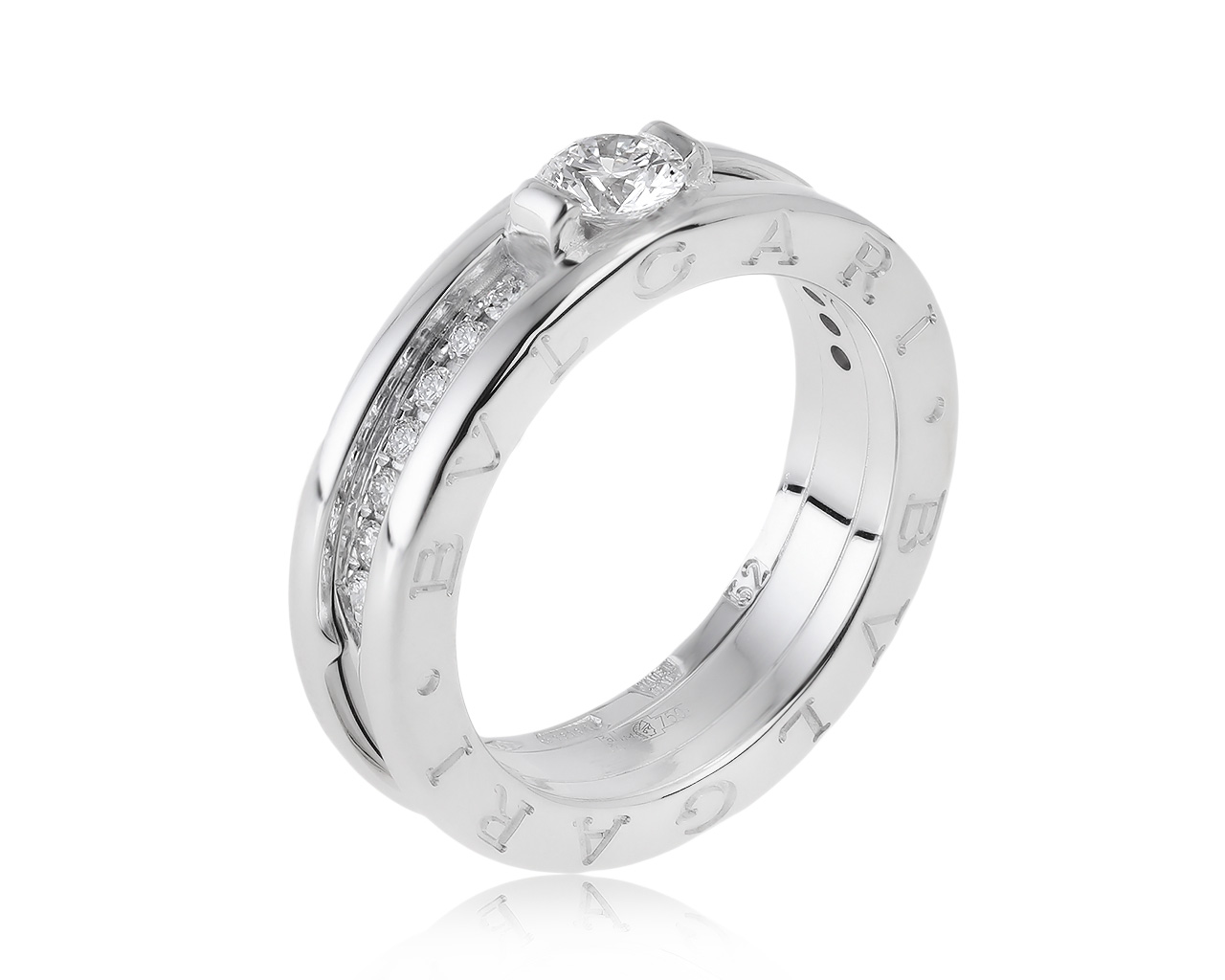 Оригинальное золотое кольцо с бриллиантами 0.51ct Bvlgari B.Zero1 280121/7