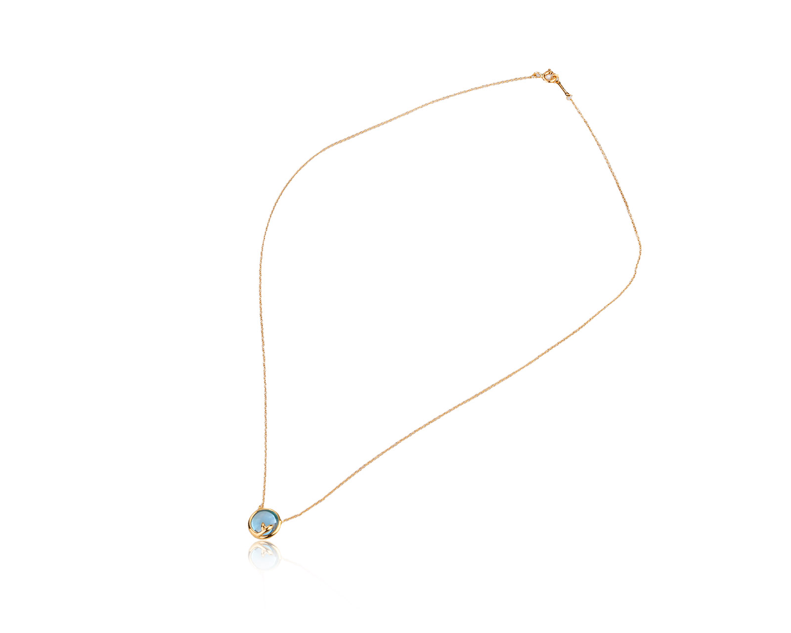 Оригинальное золотое колье Tiffany&Co Paloma Picasso Olive Leaf