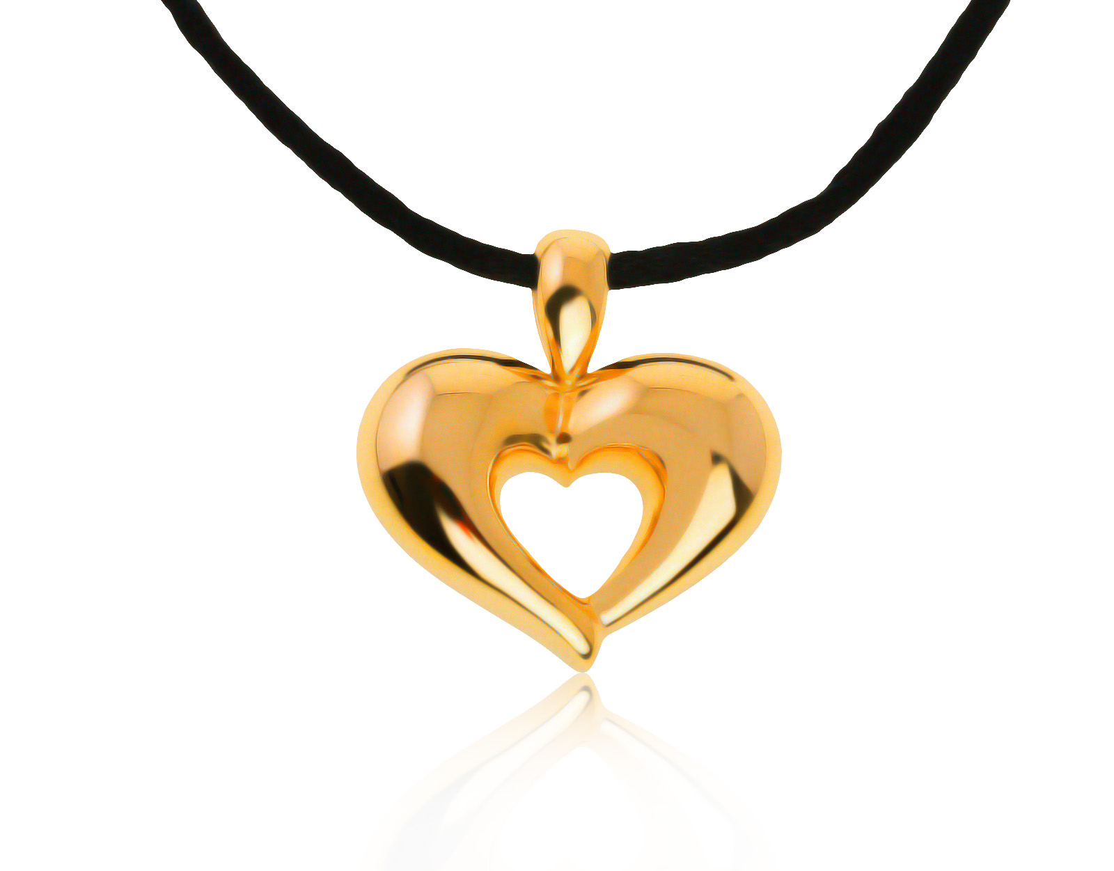 Оригинальный золотой кулон Van Cleef & Arpels Open Heart 060721/20 Оригинальный золотой кулон Van Cleef & Arpels Open Heart 060721/20