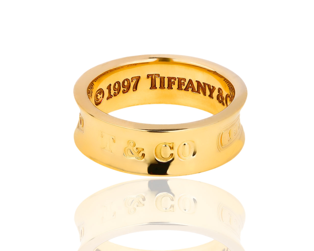 Оригинальное золотое кольцо Tiffany&Co 1837