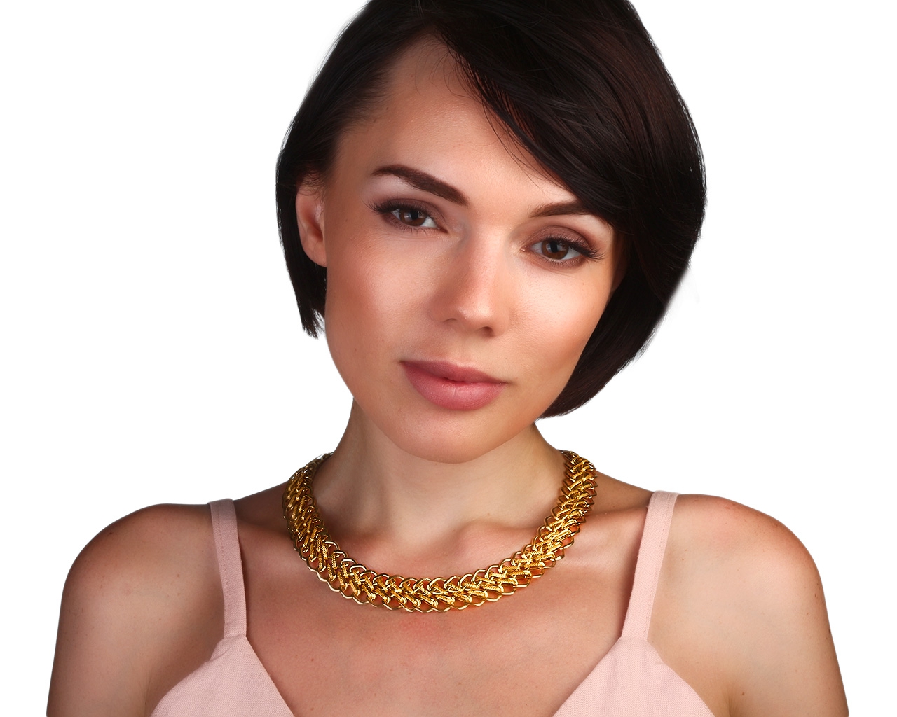 Итальянское золотое колье Malentacchi