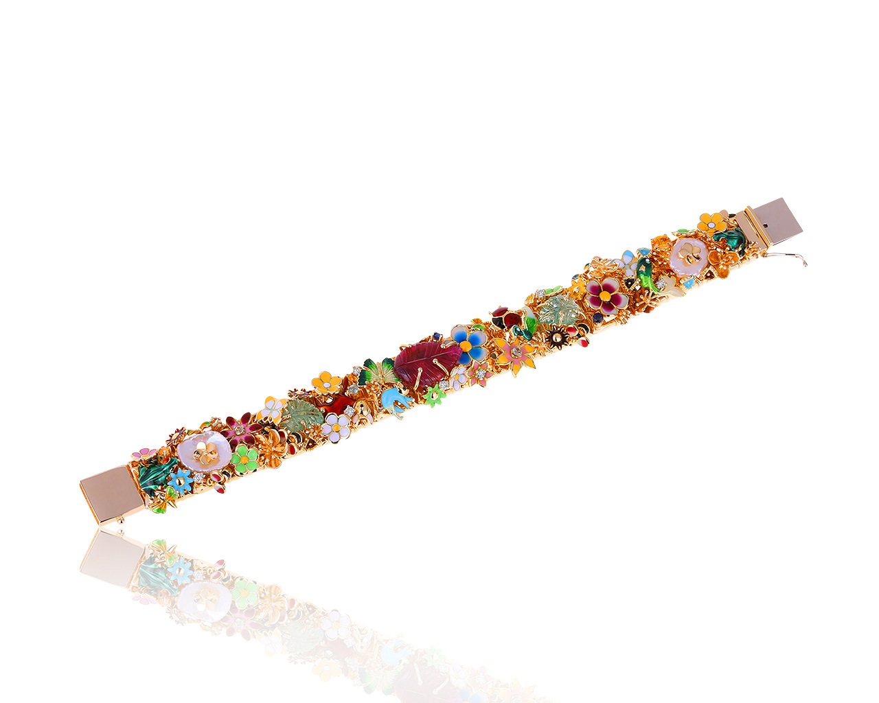 Оригинальный золотой браслет с бриллиантами 0.20ct Roberto Bravo 290520/2