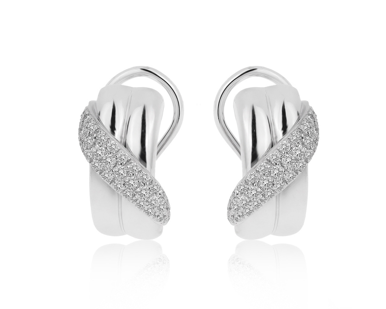 Оригинальные золотые серьги с бриллиантами 0.50ct Carl F. Bucherer 230920/3