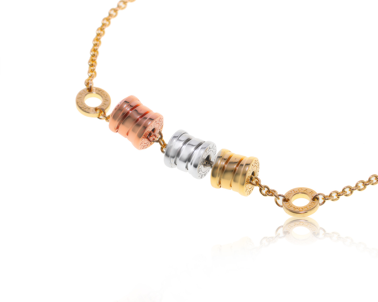 Оригинальный золотой браслет Bvlgari B.Zero1