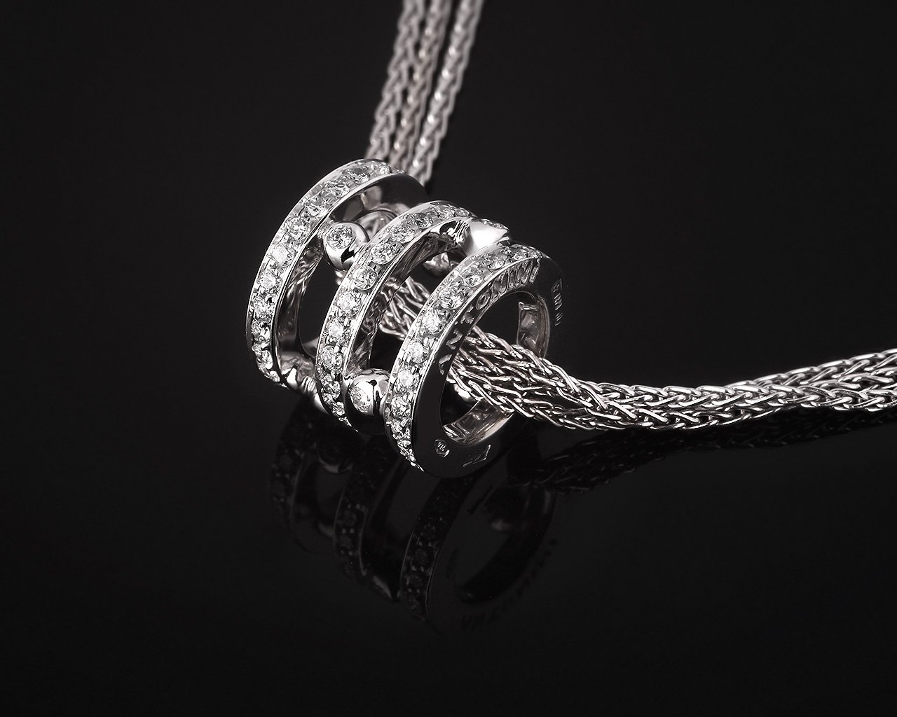Золотая подвеска с бриллиантами 0.51ct Antonini 081217/3