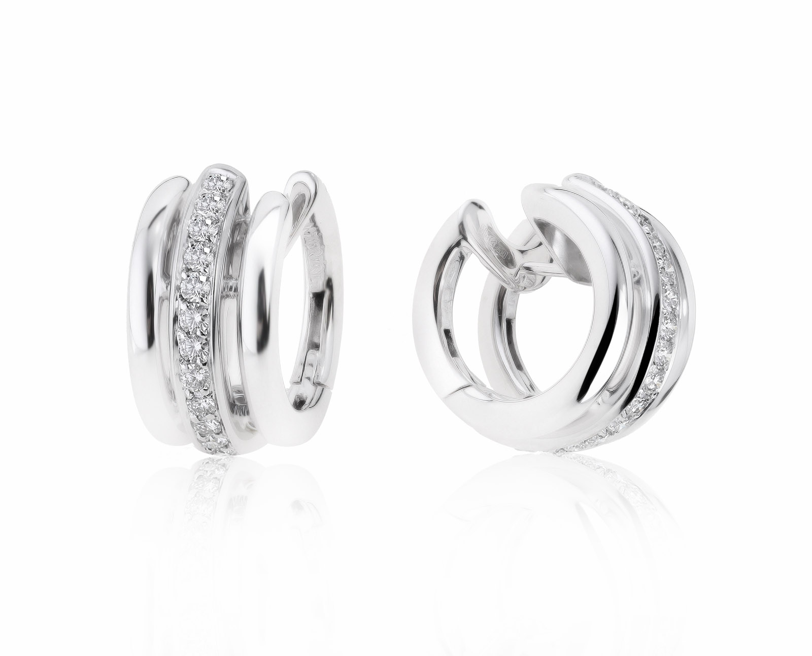 Оригинальные золотые серьги с бриллиантами 0.96ct Antonini 010921/4