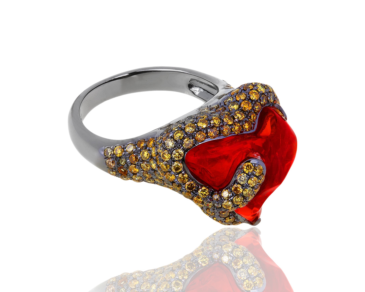 Фантастическое золотое кольцо с бриллиантами 2.40ct 170119/1