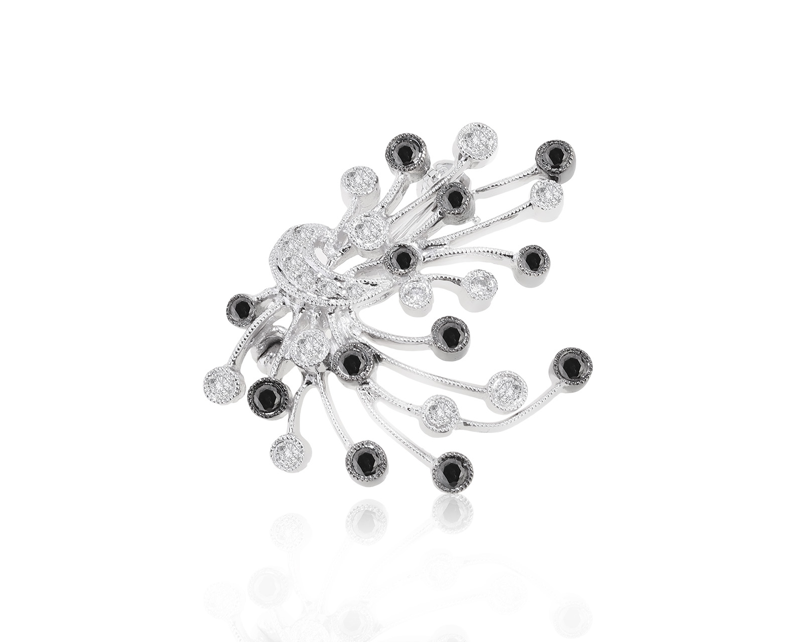 Эстетичная золотая брошь с бриллиантами 0.63ct 250222/13