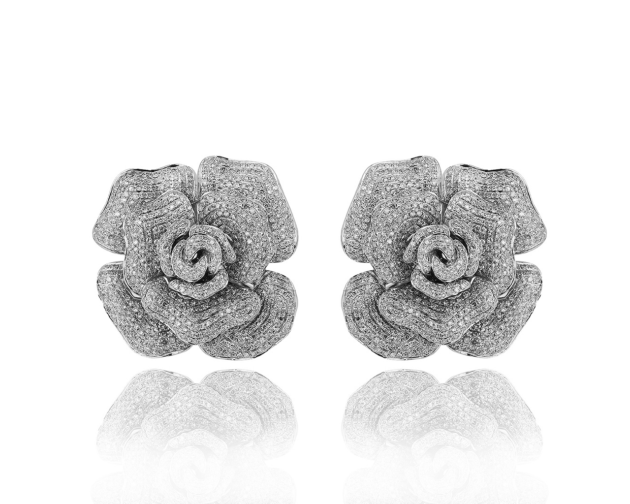 Чарующие золотые серьги с бриллиантами 5.58ct 040719/6