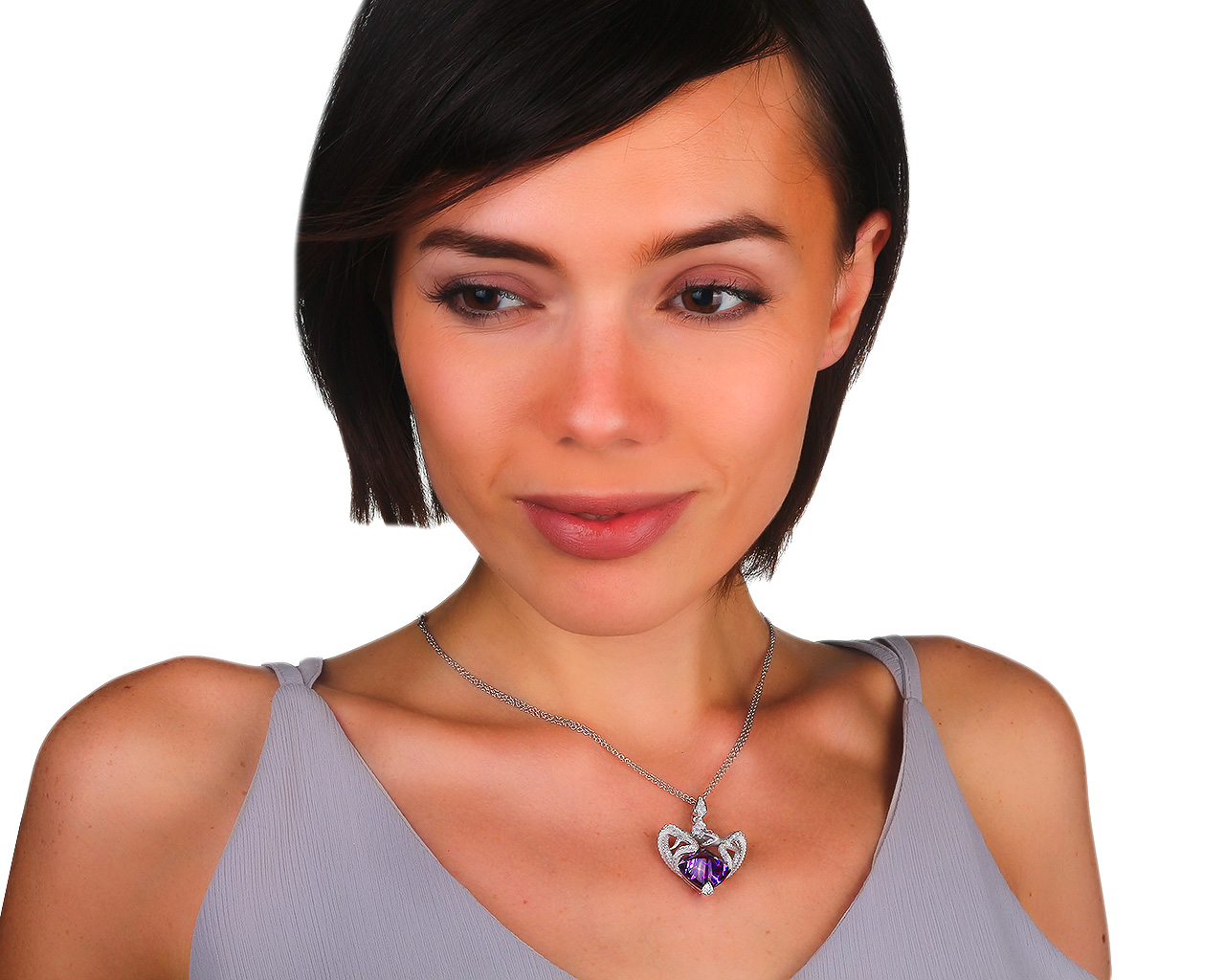 Роскошная золотая подвеска с бриллиантами 0.56ct Magerit