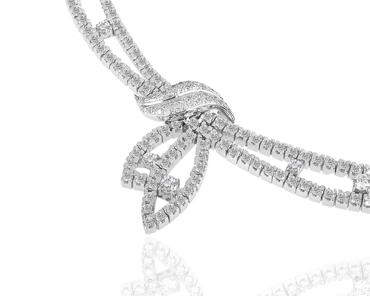 Шикарное золотое колье с бриллиантами 4.85ct 310319/7