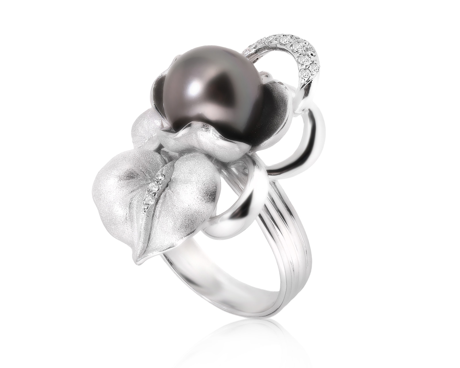 Оригинальное золотое кольцо с жемчугом 10.00 мм Annamaria Cammilli 221125/2