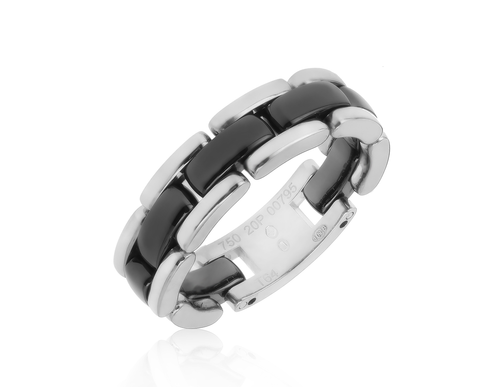 Оригинальное золотое кольцо с керамикой Chanel Ultra 140322/15