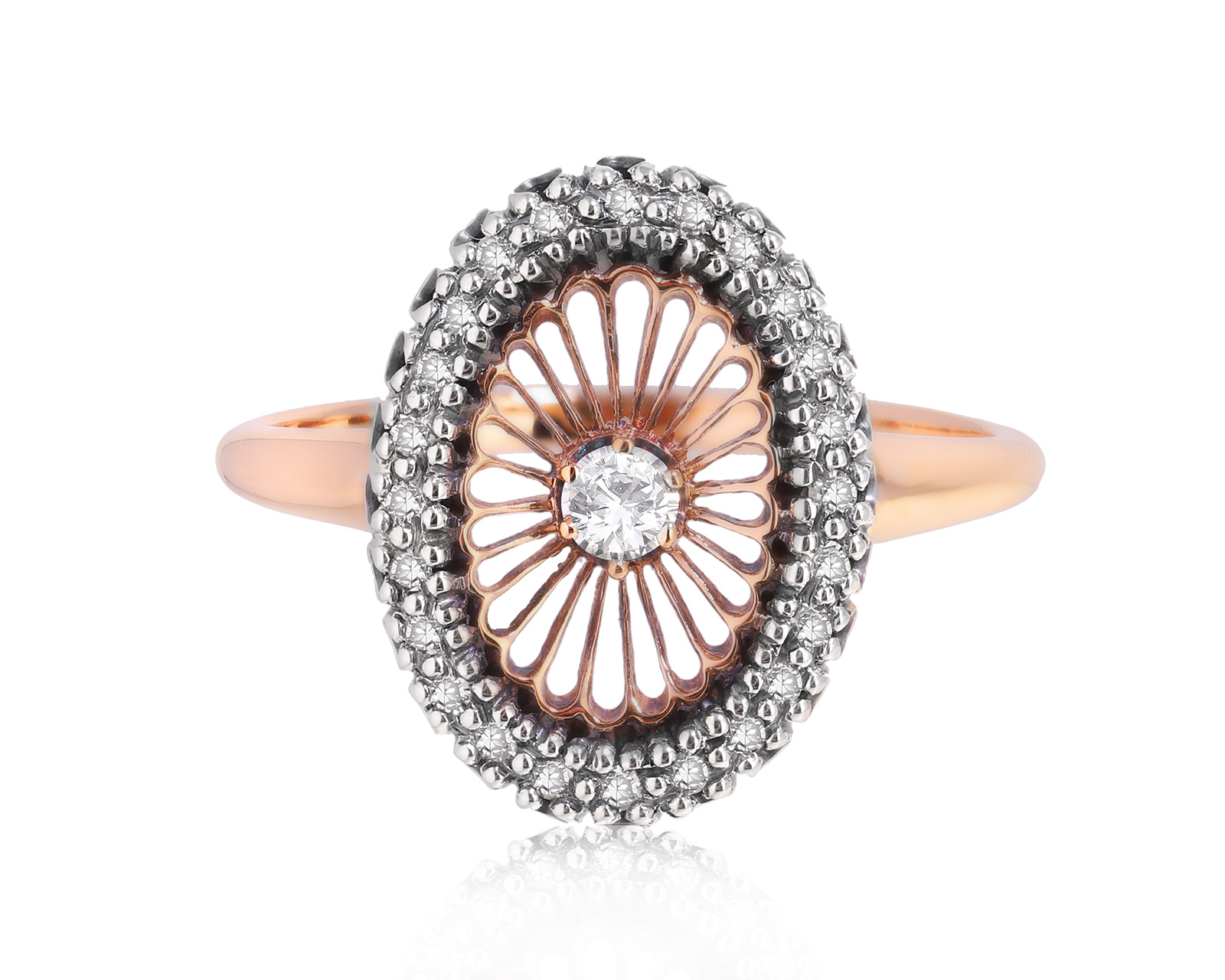 Золотое кольцо с бриллиантами 0.20ct 231124/13