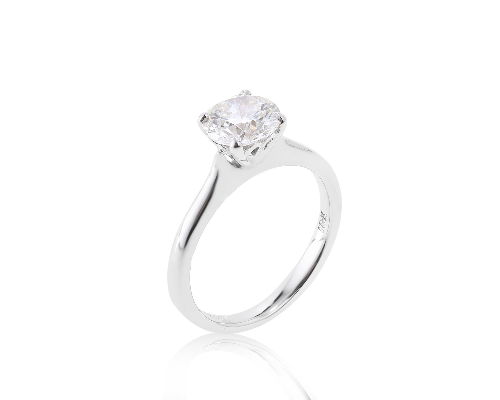 Роскошное золотое кольцо с бриллиантом 1.25ct 150223/8