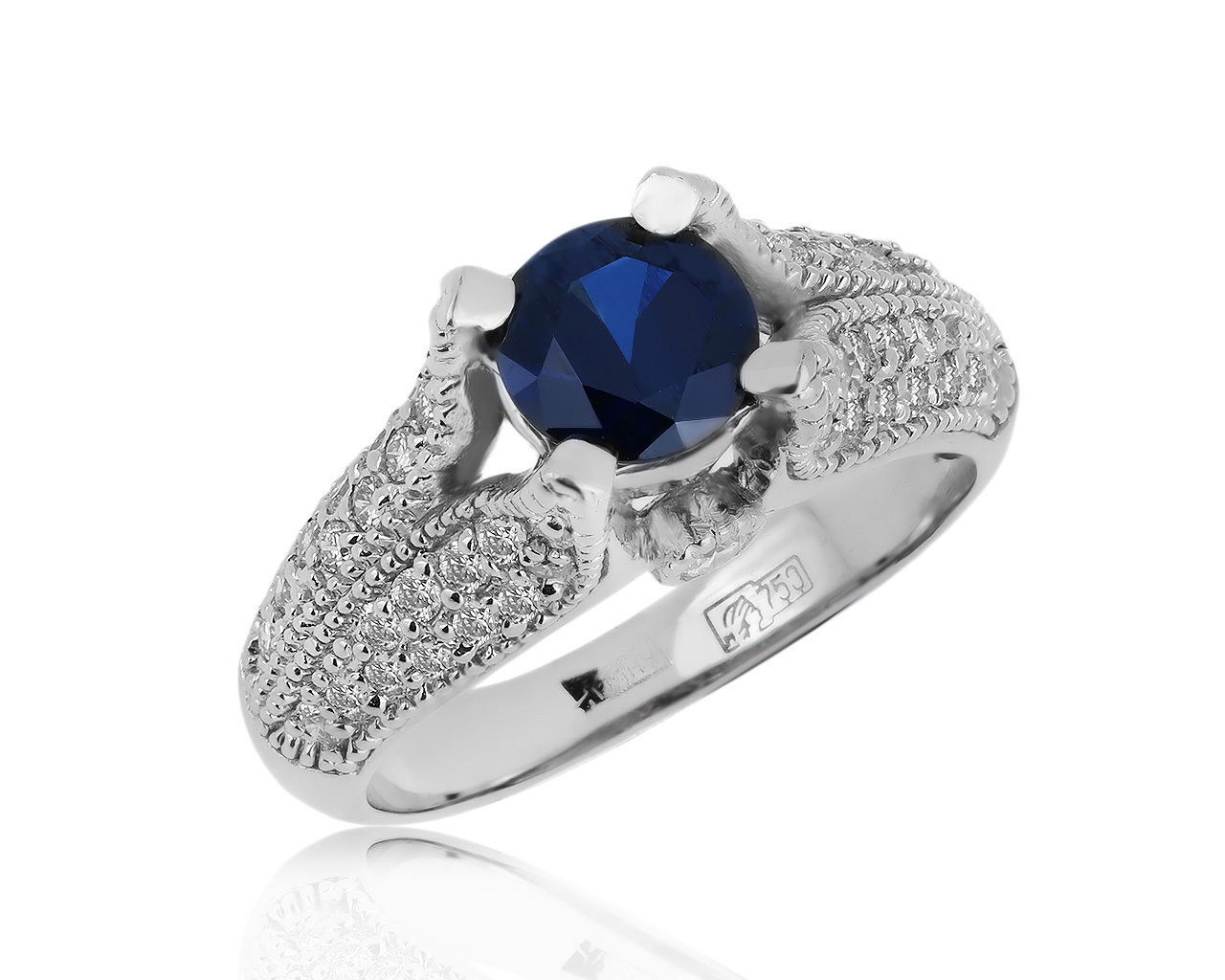 Прекрасное золотое кольцо с сапфиром 1.12ct 280520/8