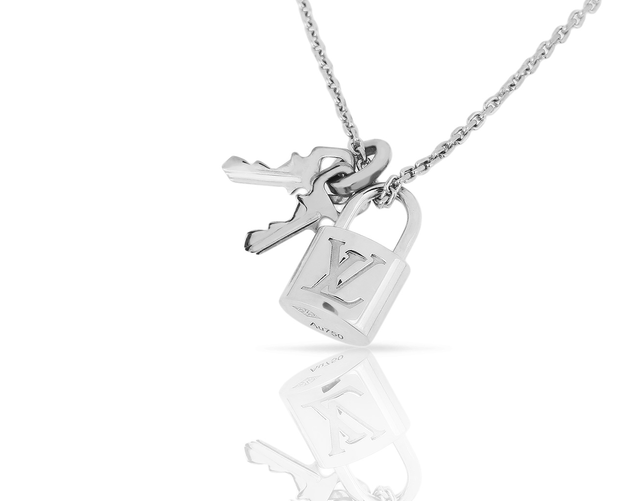 Интересная золотая подвеска Louis Vuitton Lockit