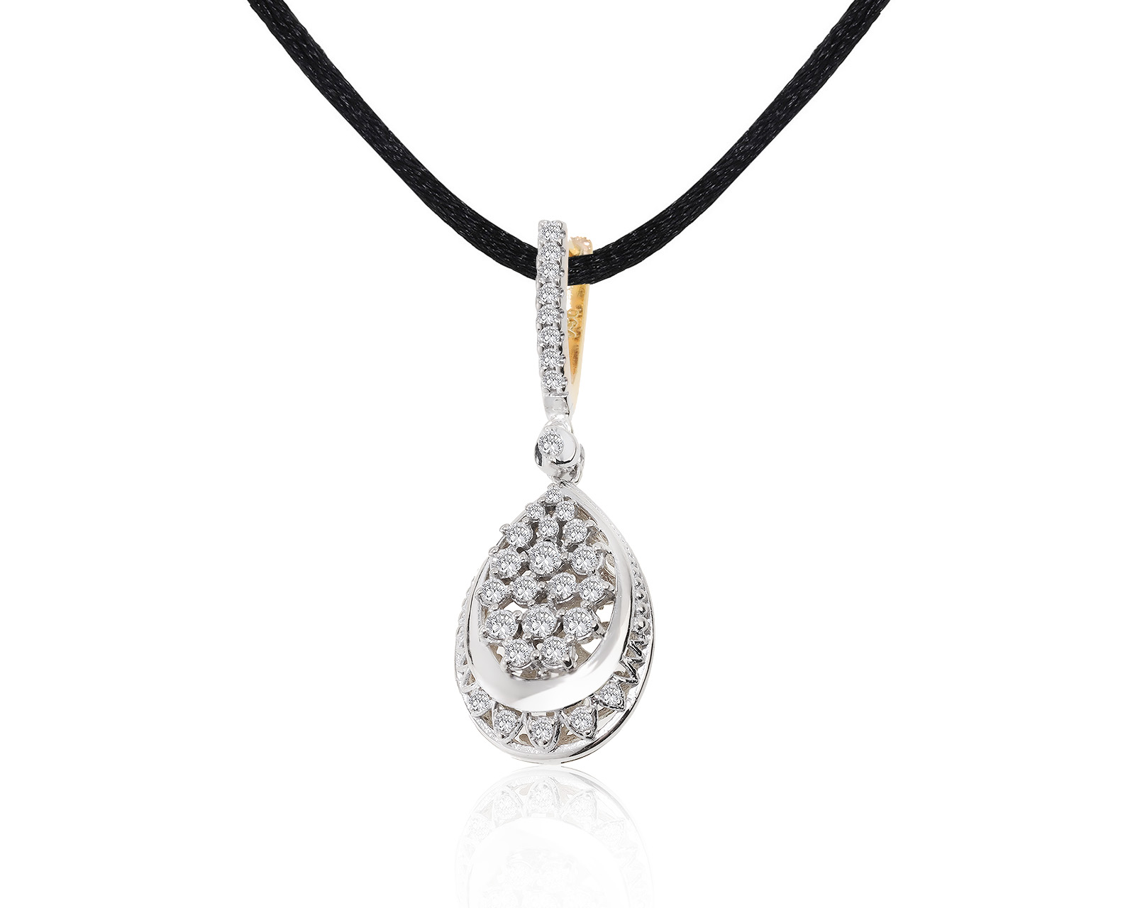 Прелестный золотой кулон с бриллиантами 0.67ct 120522/9