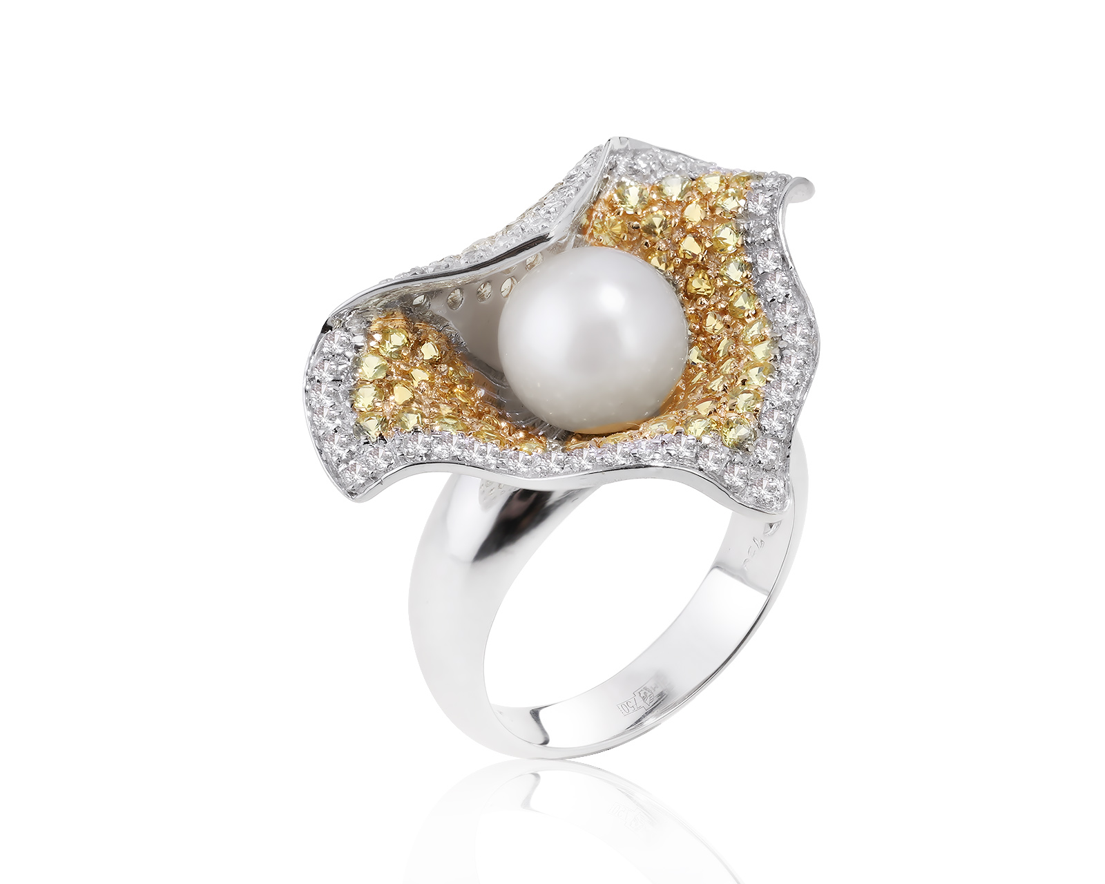 Изысканное золотое кольцо с сапфирами 1.90ct 200522/7