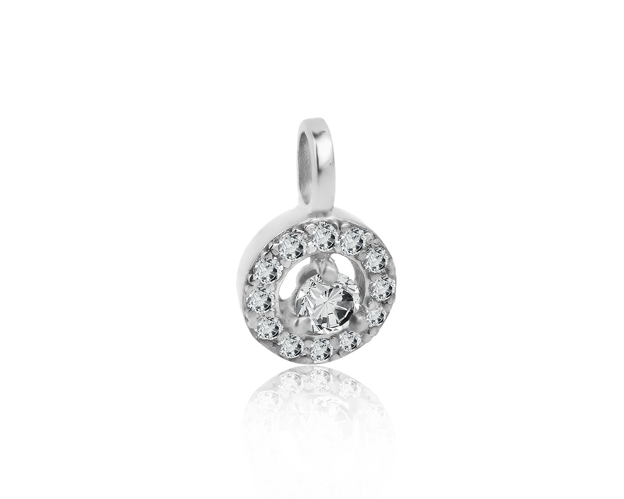 Золотая подвеска с бриллиантами 0.20ct ЭПЛ Якутские бриллианты 030519/1