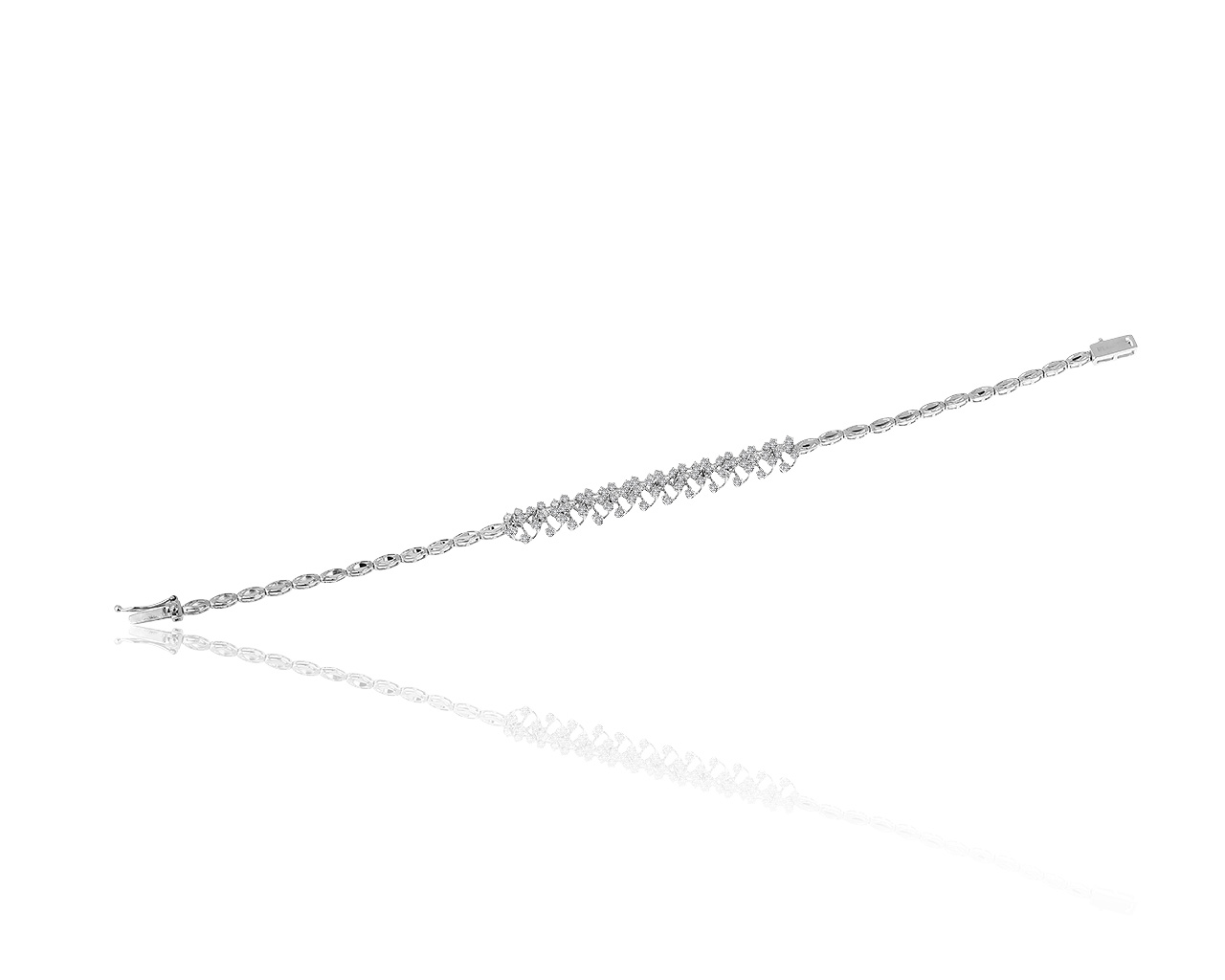 Роскошный золотой браслет с бриллиантами 0.60ct 270220/12