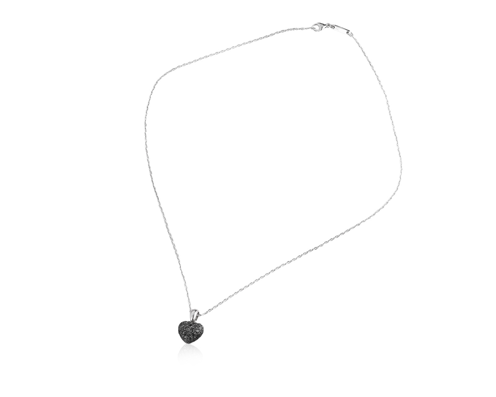 Оригинальный золотой кулон с черными бриллиантами 0.86ct Chopard Coeur