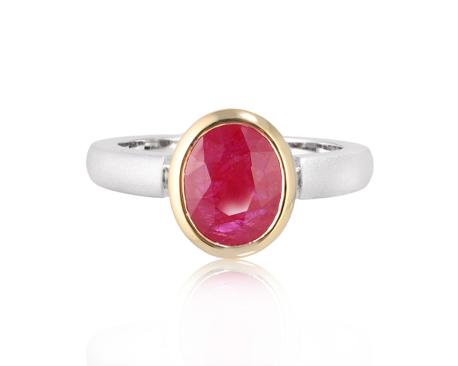 Золотое кольцо с рубином Мозамбик 2.02ct Evgeny Matveev