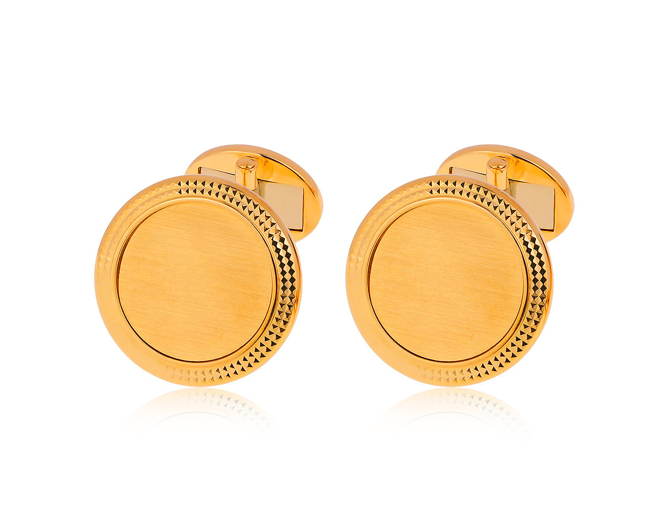 Оригинальные золотые запонки Patek Philippe Calatrava 300316/31