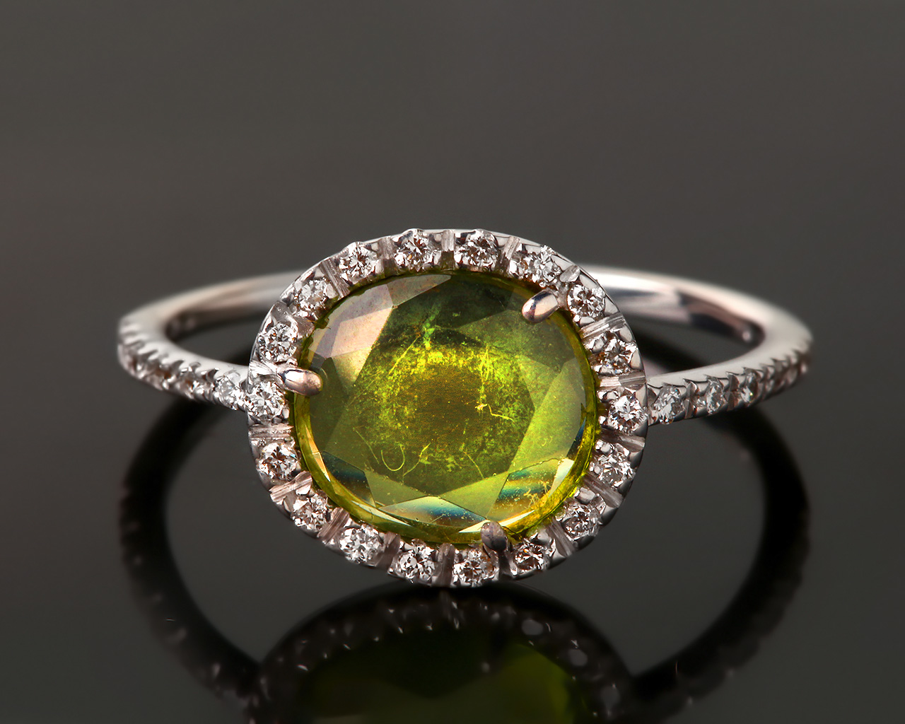 Золотое кольцо с бриллиантами 0.15ct Pomelatto 020816/1