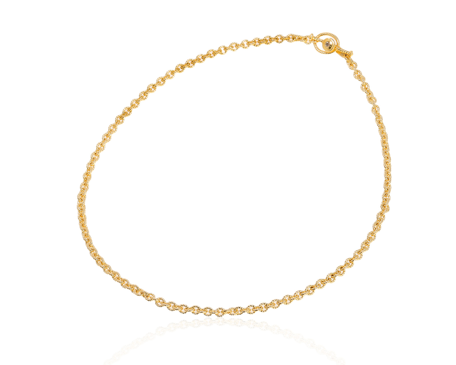 Оригинальное золотое колье с бриллиантом 0.04ct Carrera y Carrera 180825/4