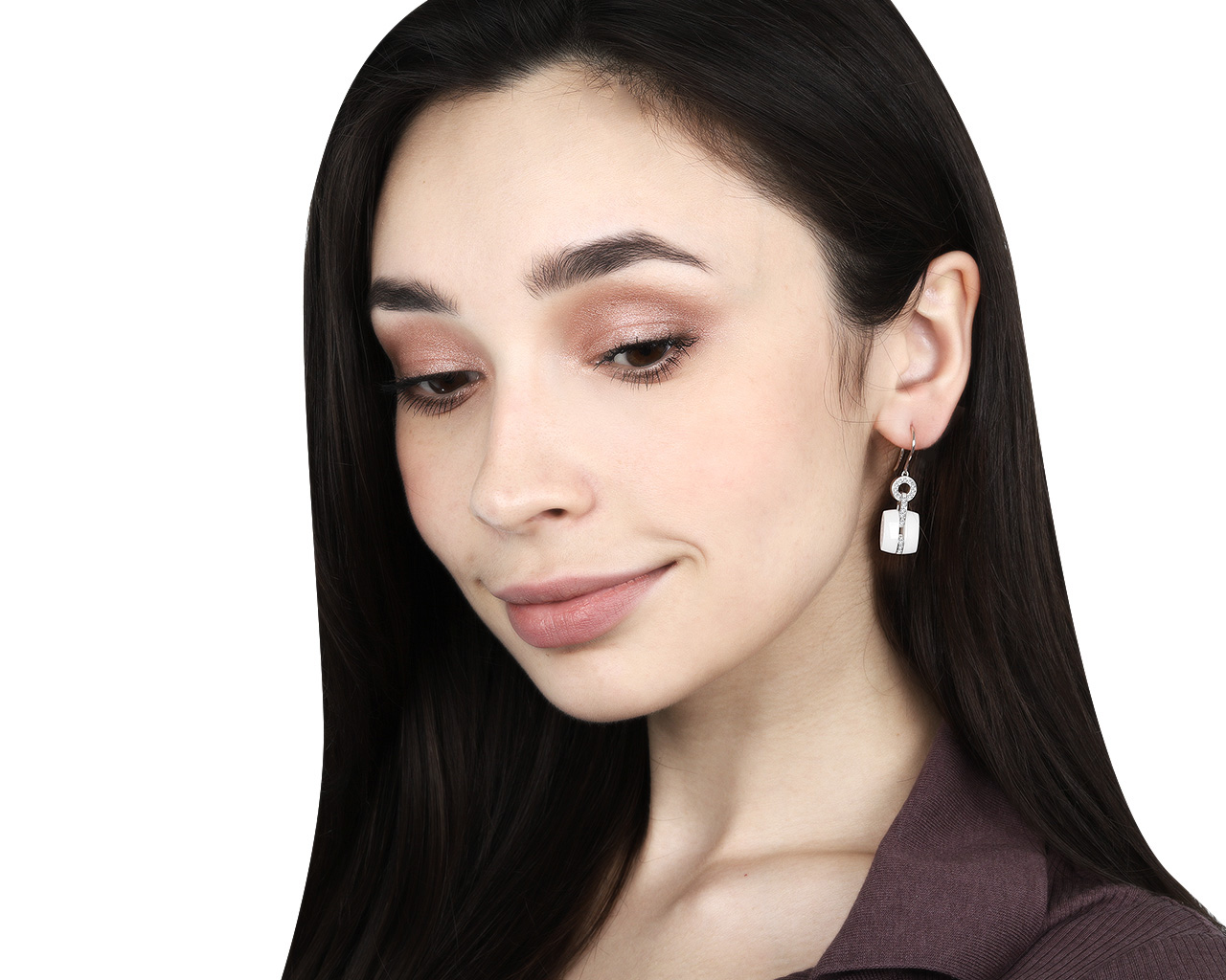 Оригинальные золотые серьги с бриллиантами 0.25ct Chanel Ultra