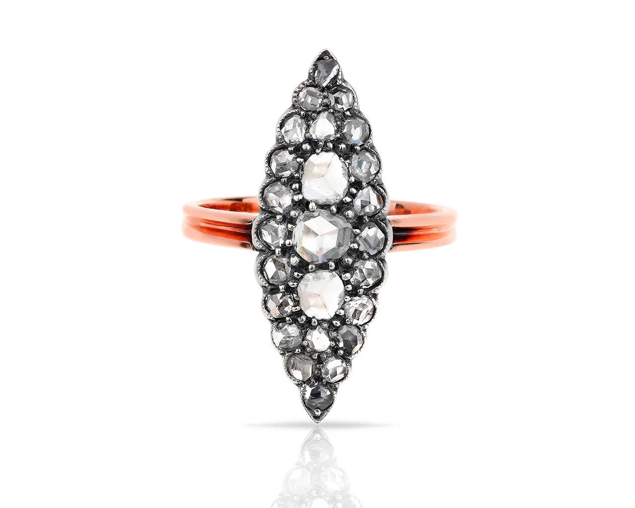 Великолепное золотое кольцо с бриллиантами 0.95ct 190118/4