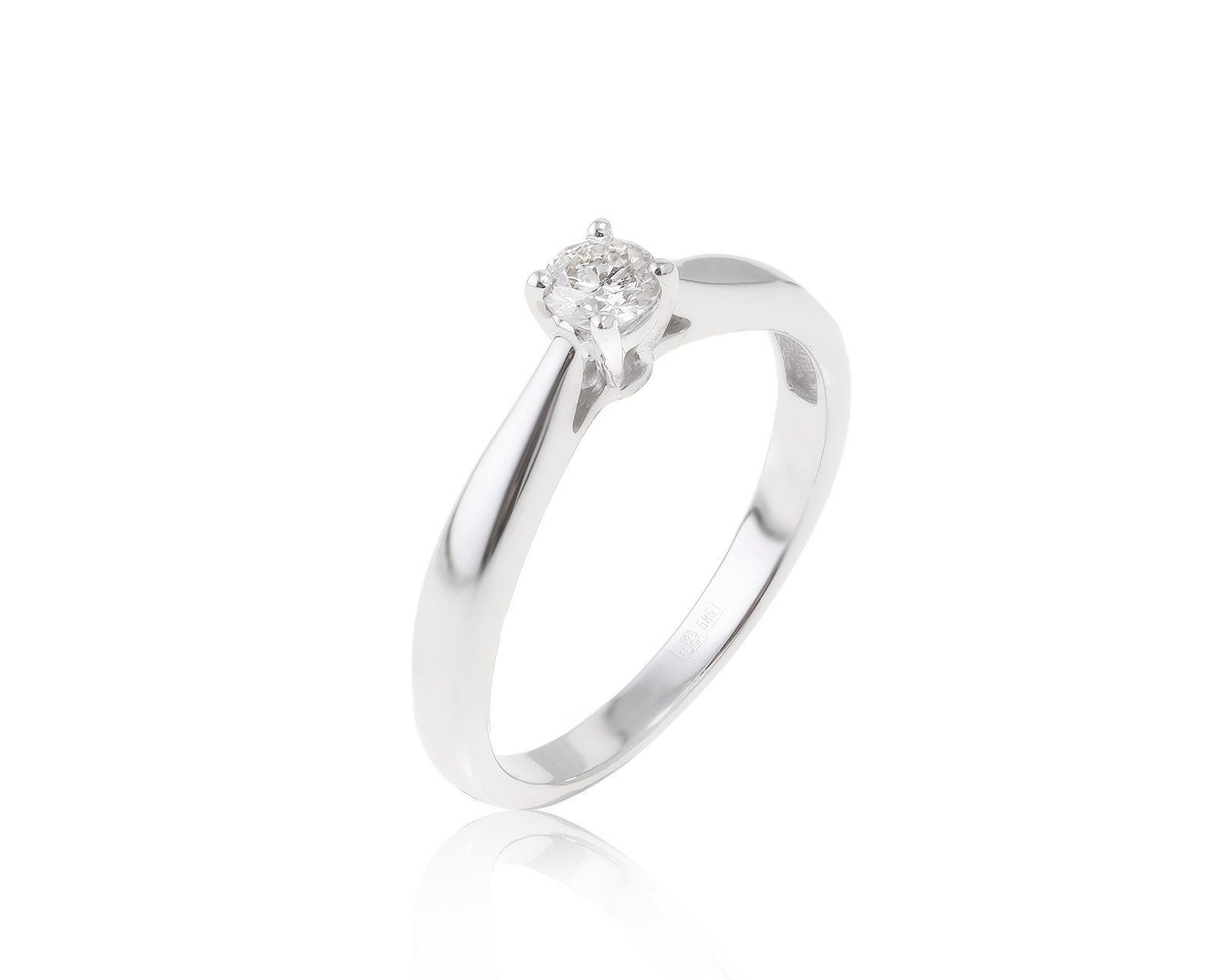 Золотое кольцо с бриллиантом 0.17ct 300424/41