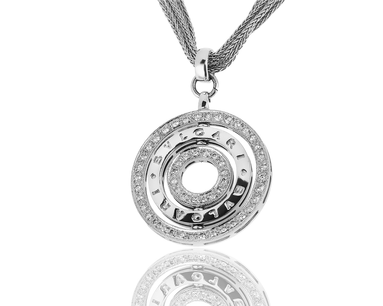 Очаровательный золотой кулон с бриллиантами 0.78ct 130516/10