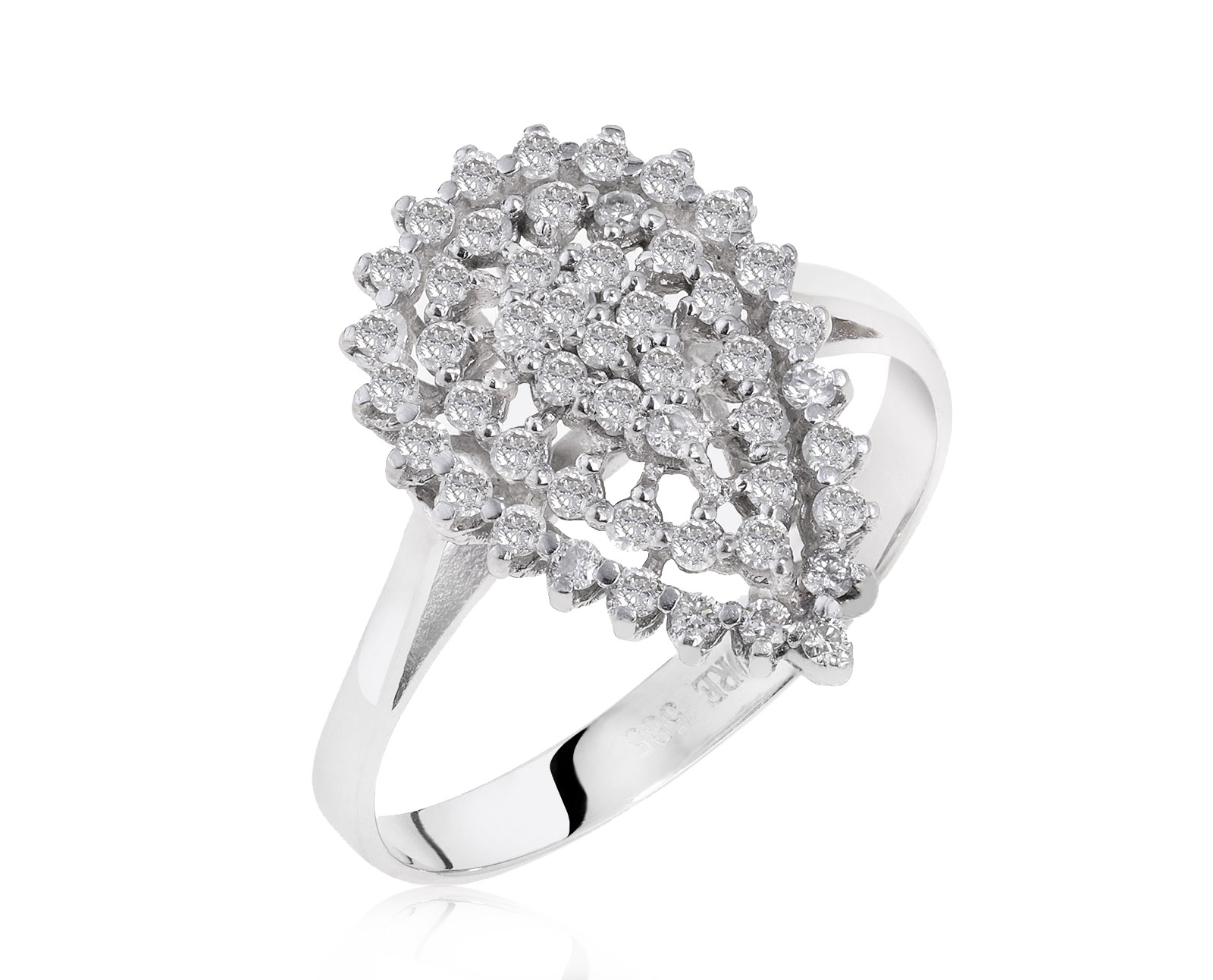 Роскошное золотое кольцо с бриллиантами 0.58ct 080821/1 Роскошное золотое кольцо с бриллиантами 0.58ct 080821/1