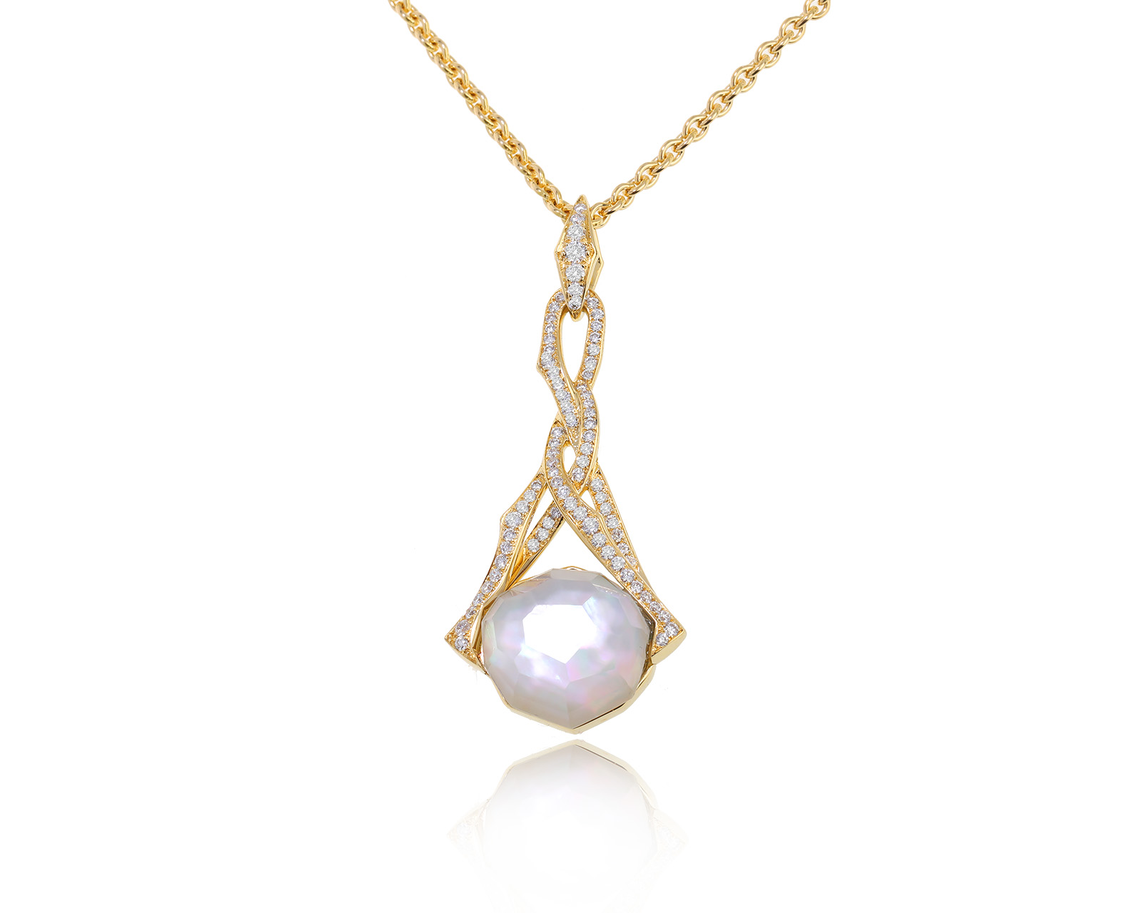 Оригинальный золотой кулон с кварцем 5.50ct Stephen Webster 260123/7 Оригинальный золотой кулон с кварцем 5.50ct Stephen Webster 260123/7
