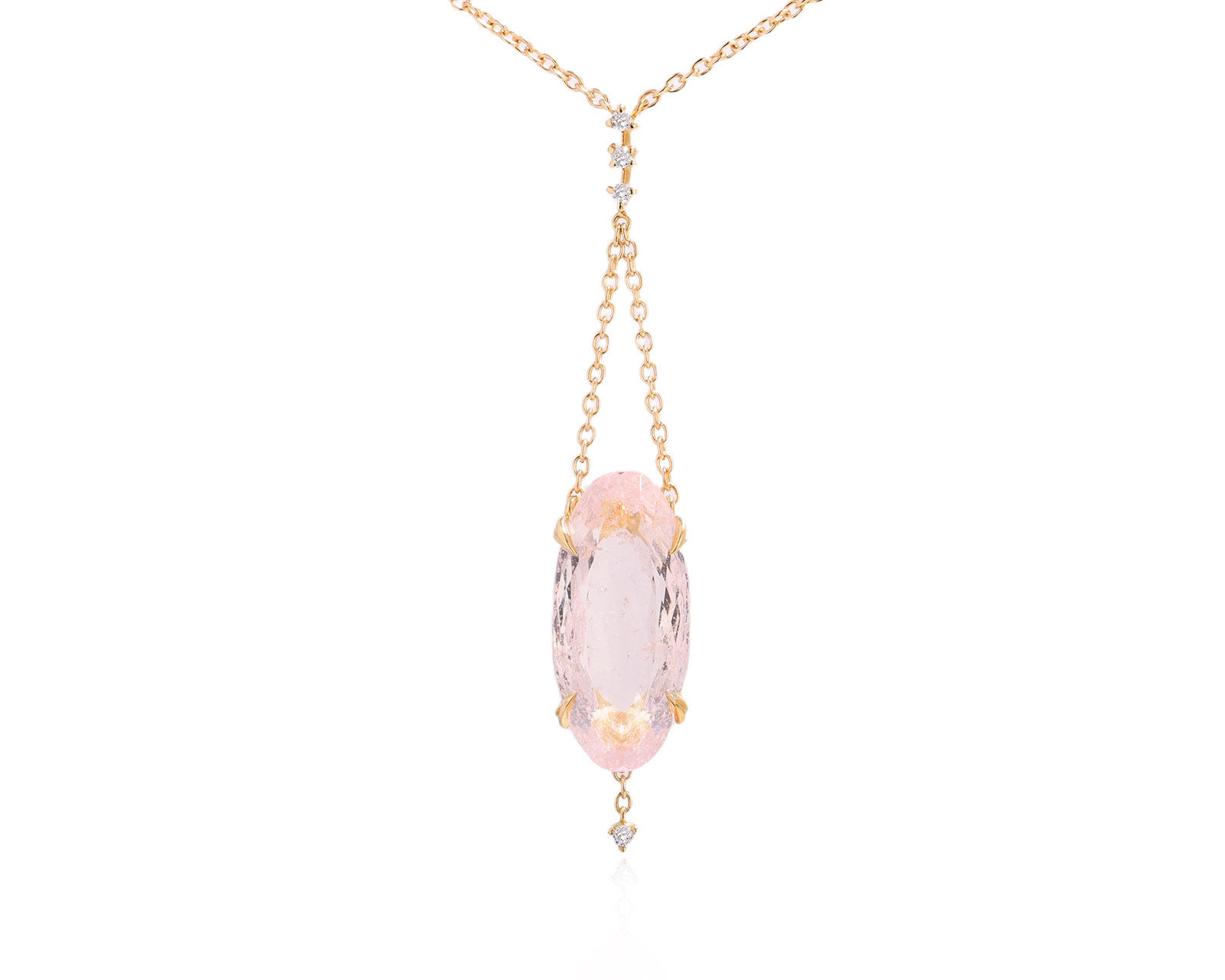 Оригинальное золотое колье с морганитом 5.28ct H.Stern 221025/12