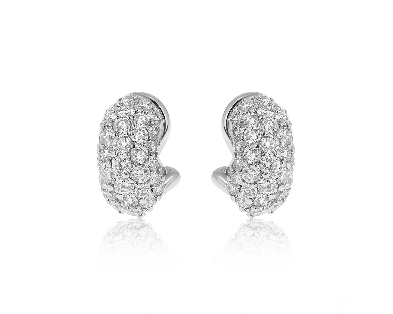 Оригинальные золотые серьги с бриллиантами 1.79ct Bellini