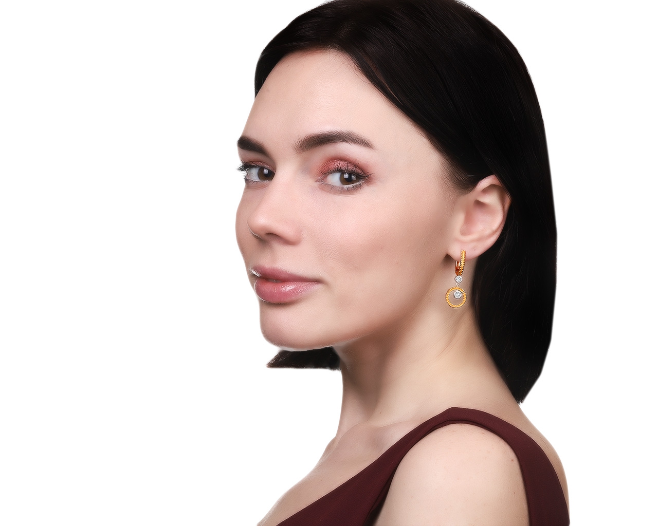 Оригинальные золотые серьги с бриллиантами 0.52ct Carrera y Carrera