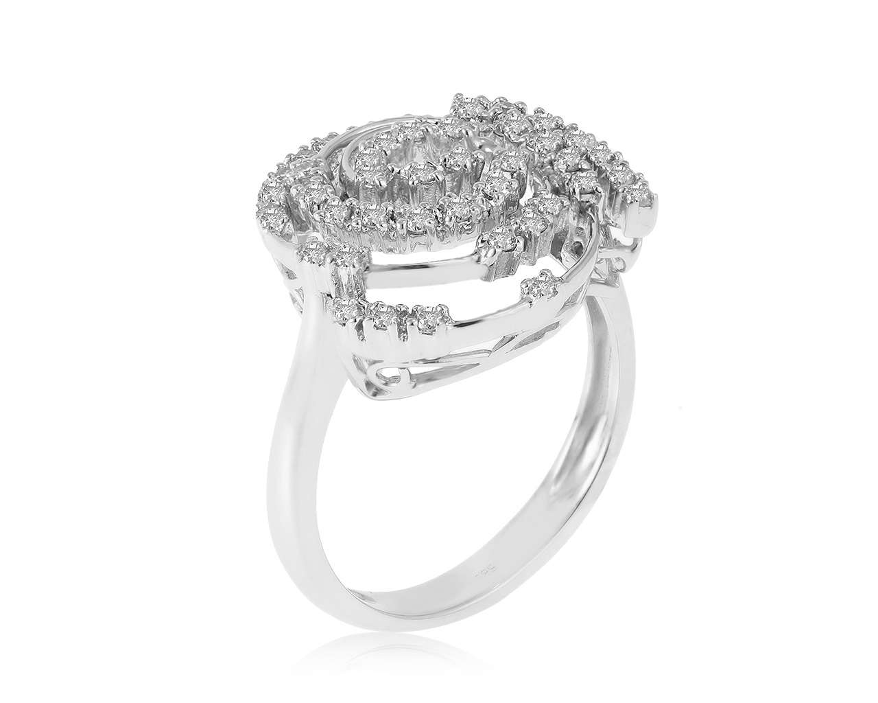 Солидное золотое кольцо с бриллиантами 0.40ct 051220/3